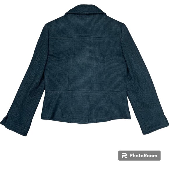 Women's TALBOTS Wool Blend Woven Blazer Black- Size 8P‎ - Picture 4 of 8